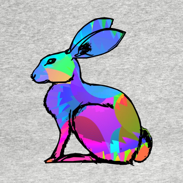 Colorful Hare by Shrenk